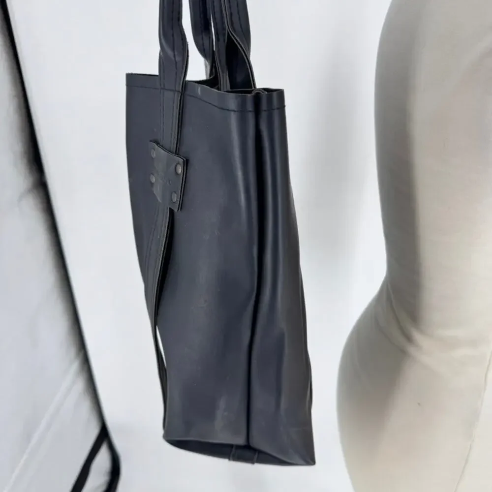 Stephane Verdino Bag Paris Black PVC Tote Faux Leather